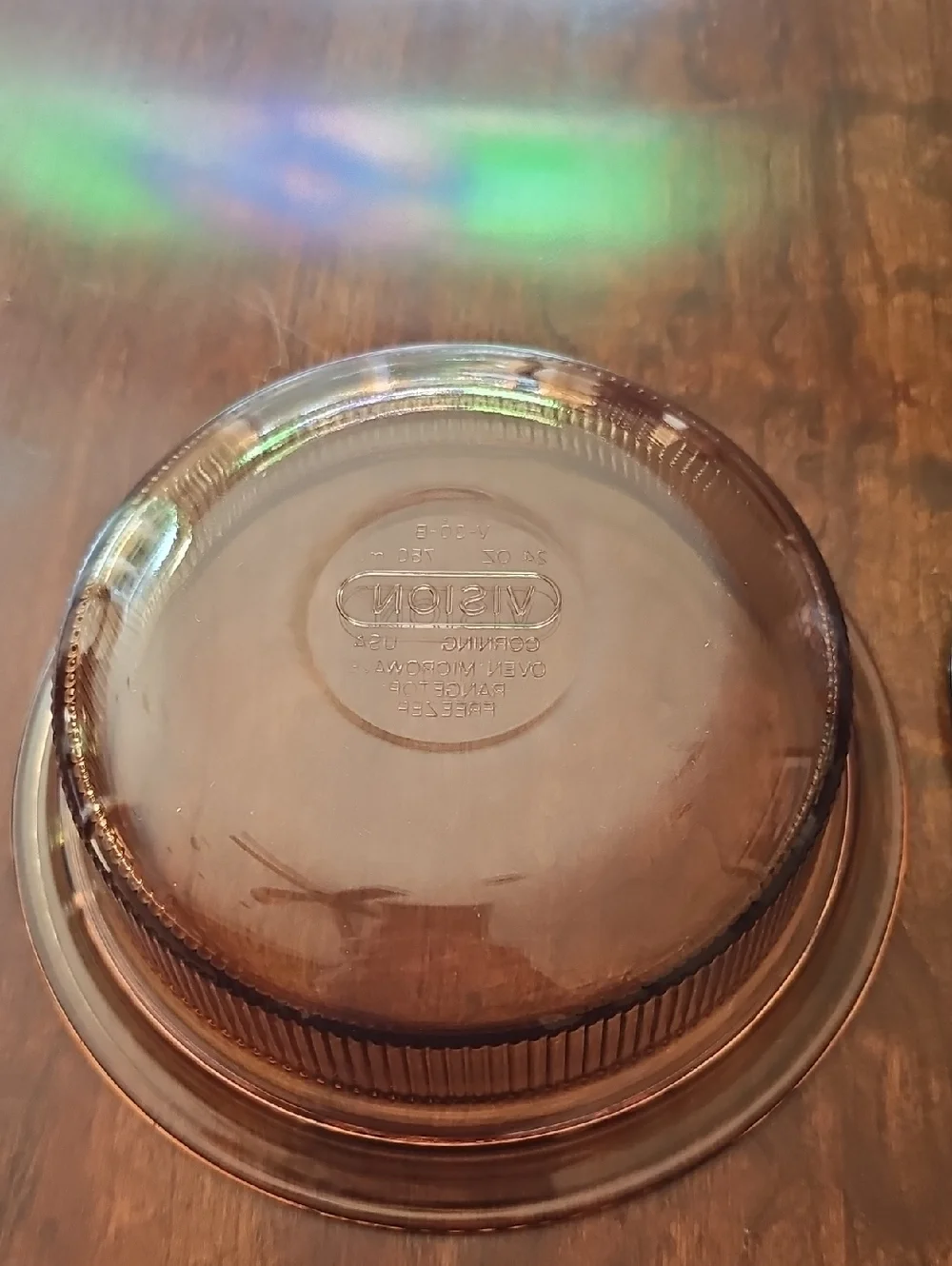 Vintage Vision Smoked Glass Covered Dish